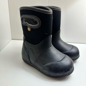 EUC Toddler Bog Boots - black INSULATED , size 7